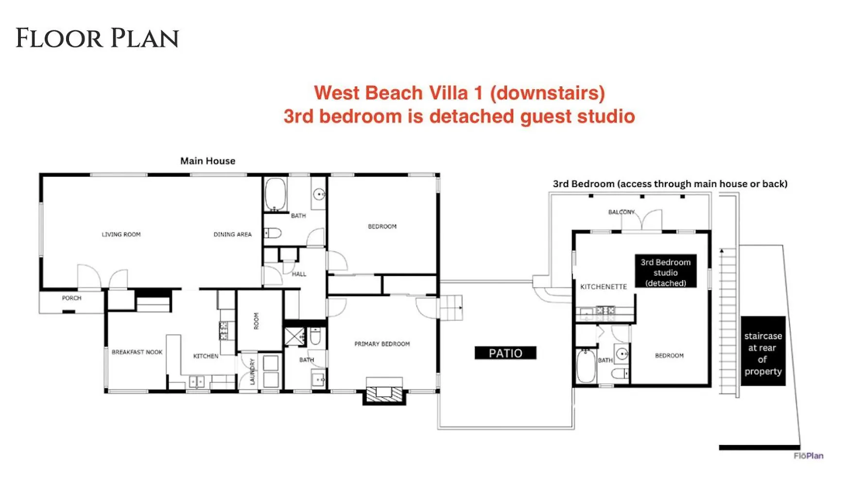West 1 & 2 Feriehus Santa Barbara